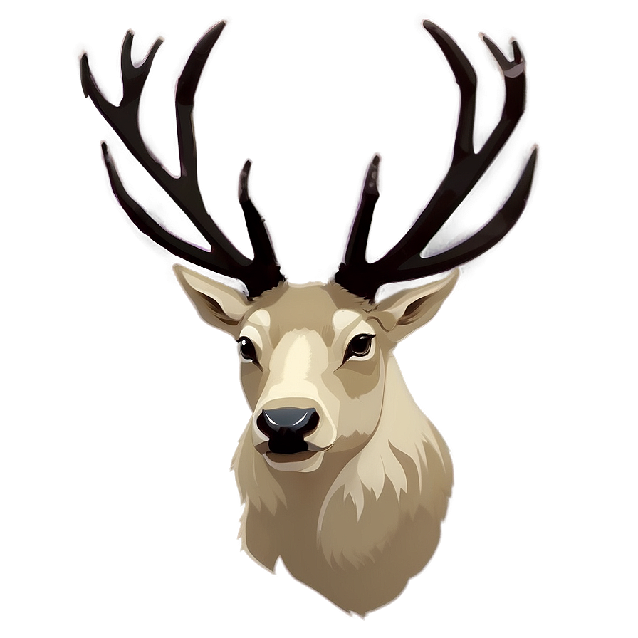 Minimalist Stag Sketch Png Omx