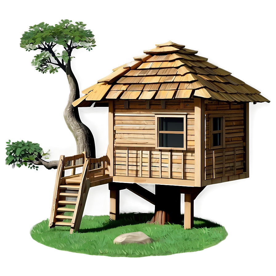 Minimalist Tree House Png Kbv