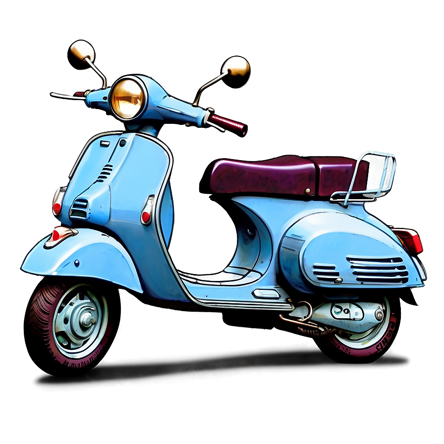 Minimalist Vespa Sketch Png 56