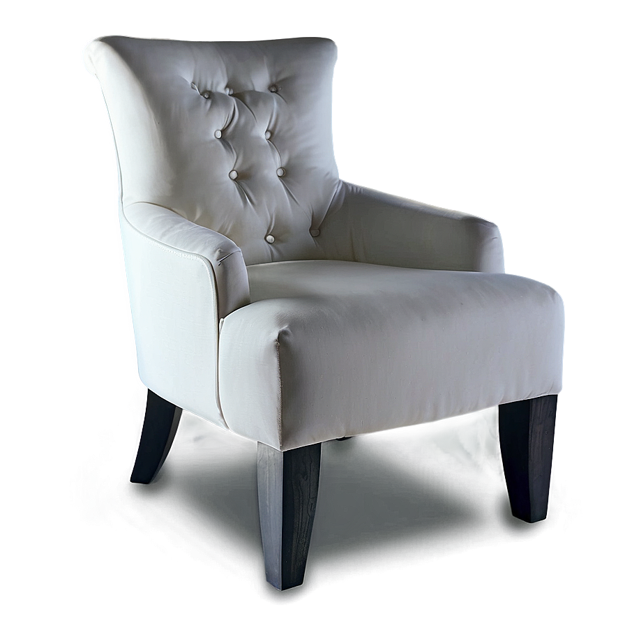 Minimalist White Armchair Png Cis35