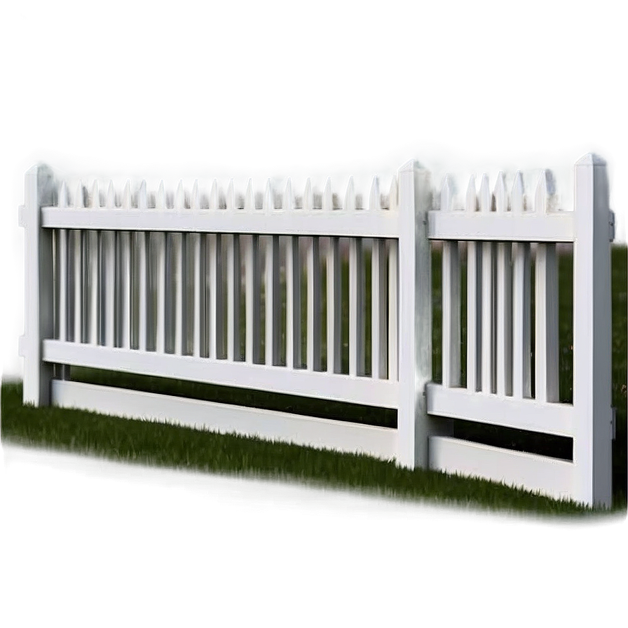 Minimalist White Fence Idea Png Bin