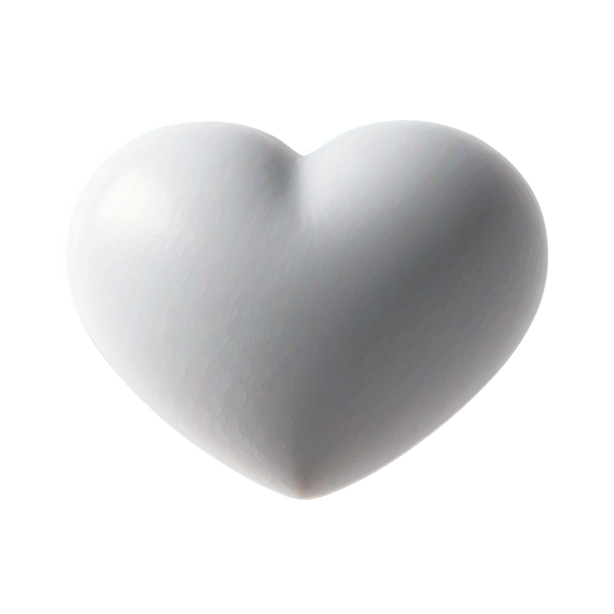 Minimalist White Heart Png Wqp21