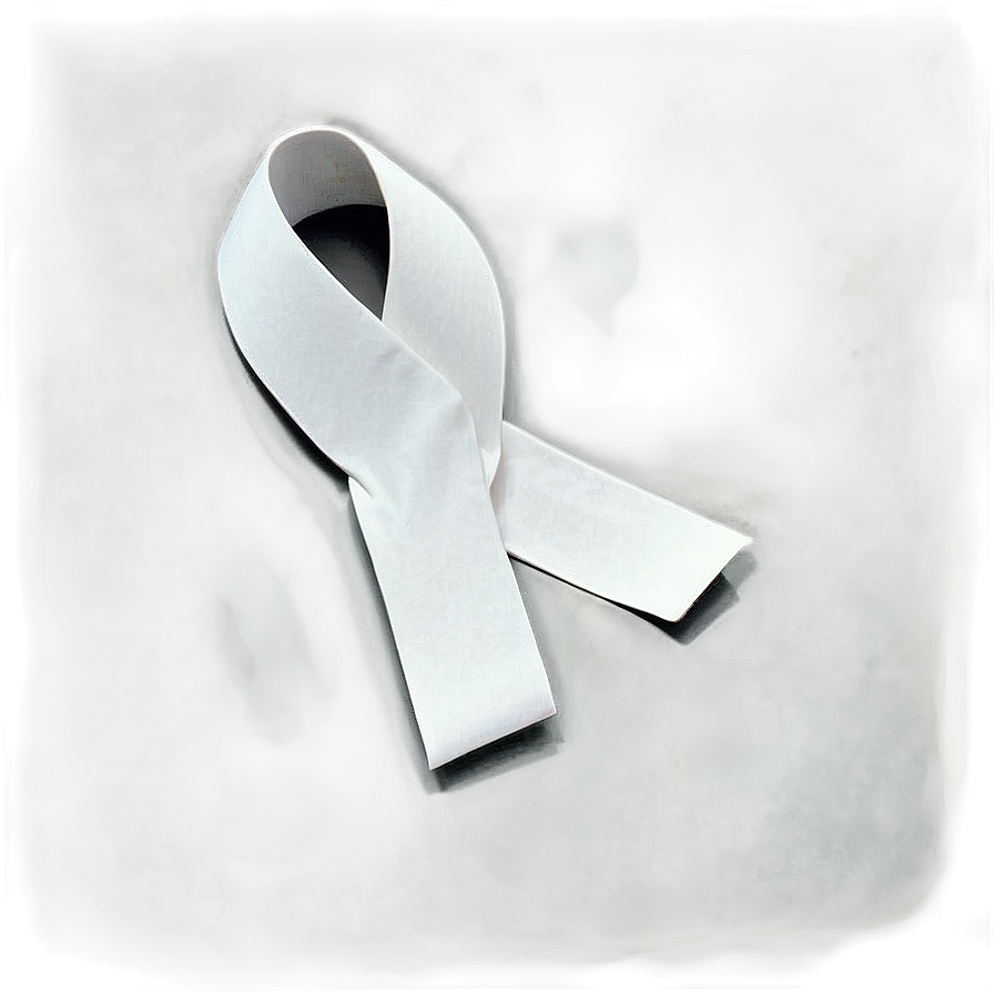 Minimalist White Ribbon Png 06122024