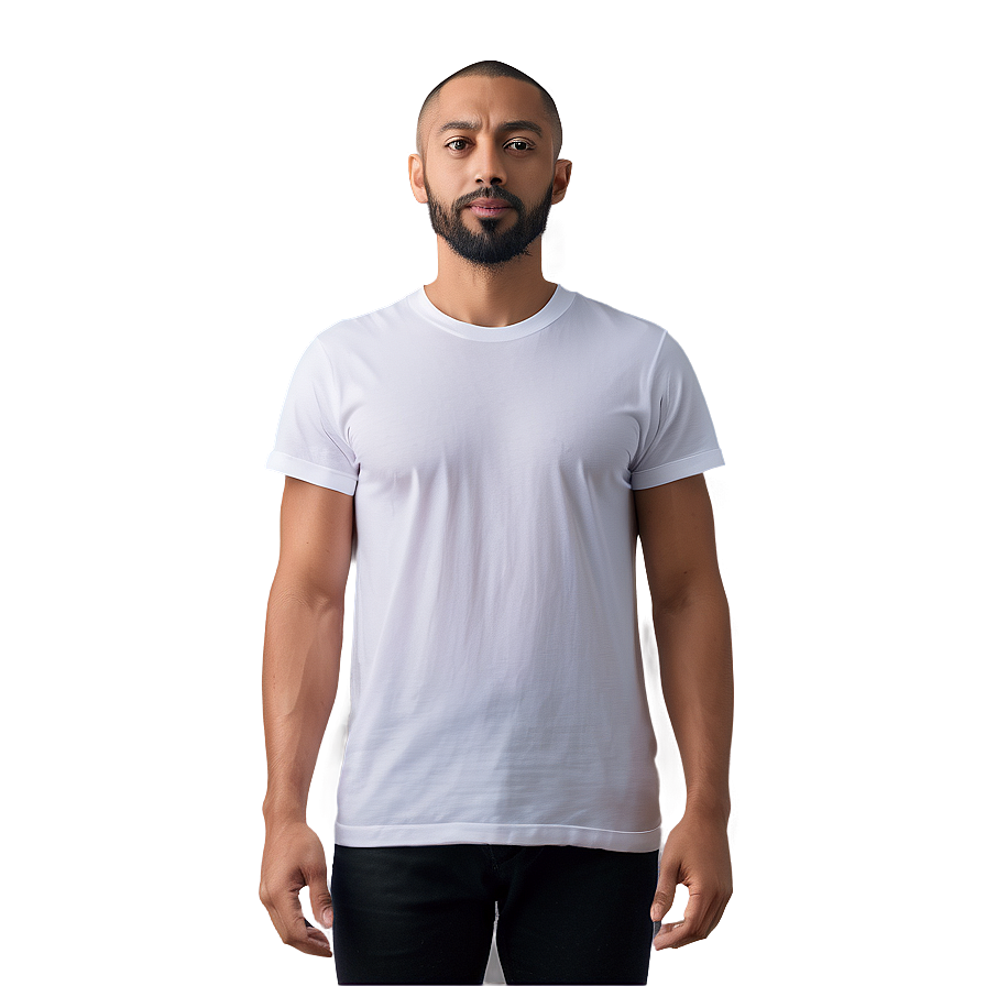 Minimalist White T-shirt Art Png Jmd46