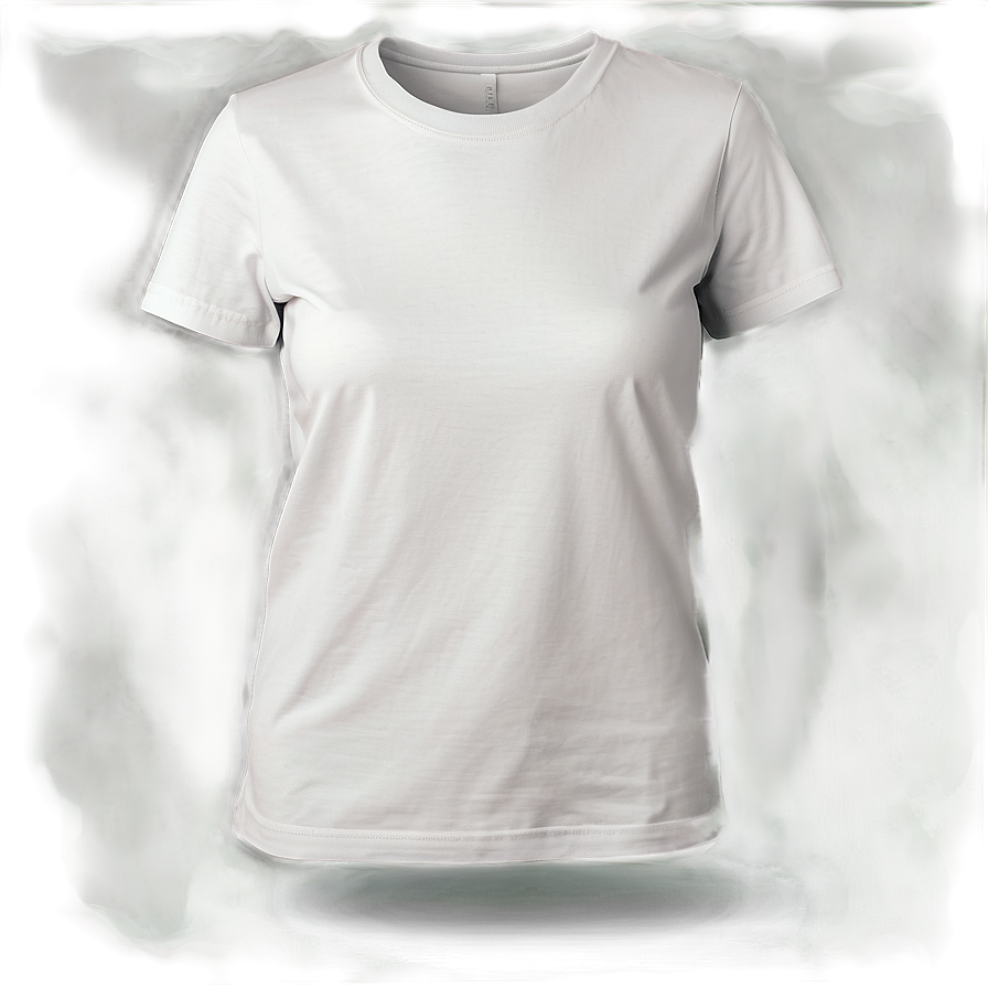 Minimalist White T-shirt Mockup Png 97