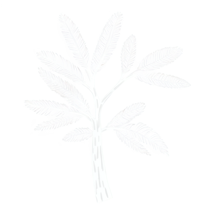 Minimalist White Tree Drawing Png 06252024