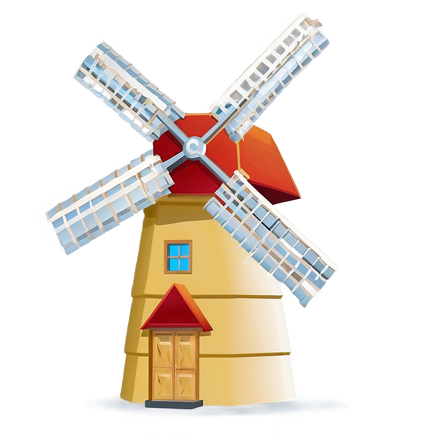 Minimalist Windmill Design Png Toa