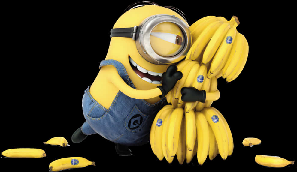Minion Hugging Bananas