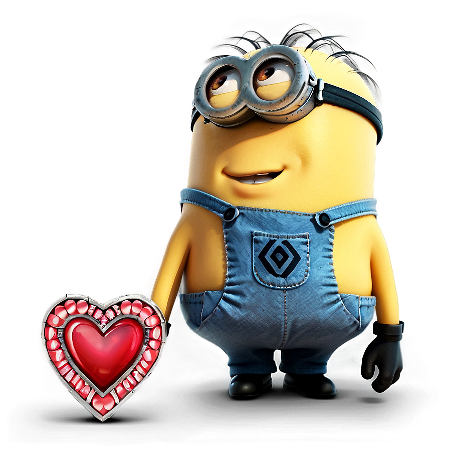 Minion Love Heart Png 05232024