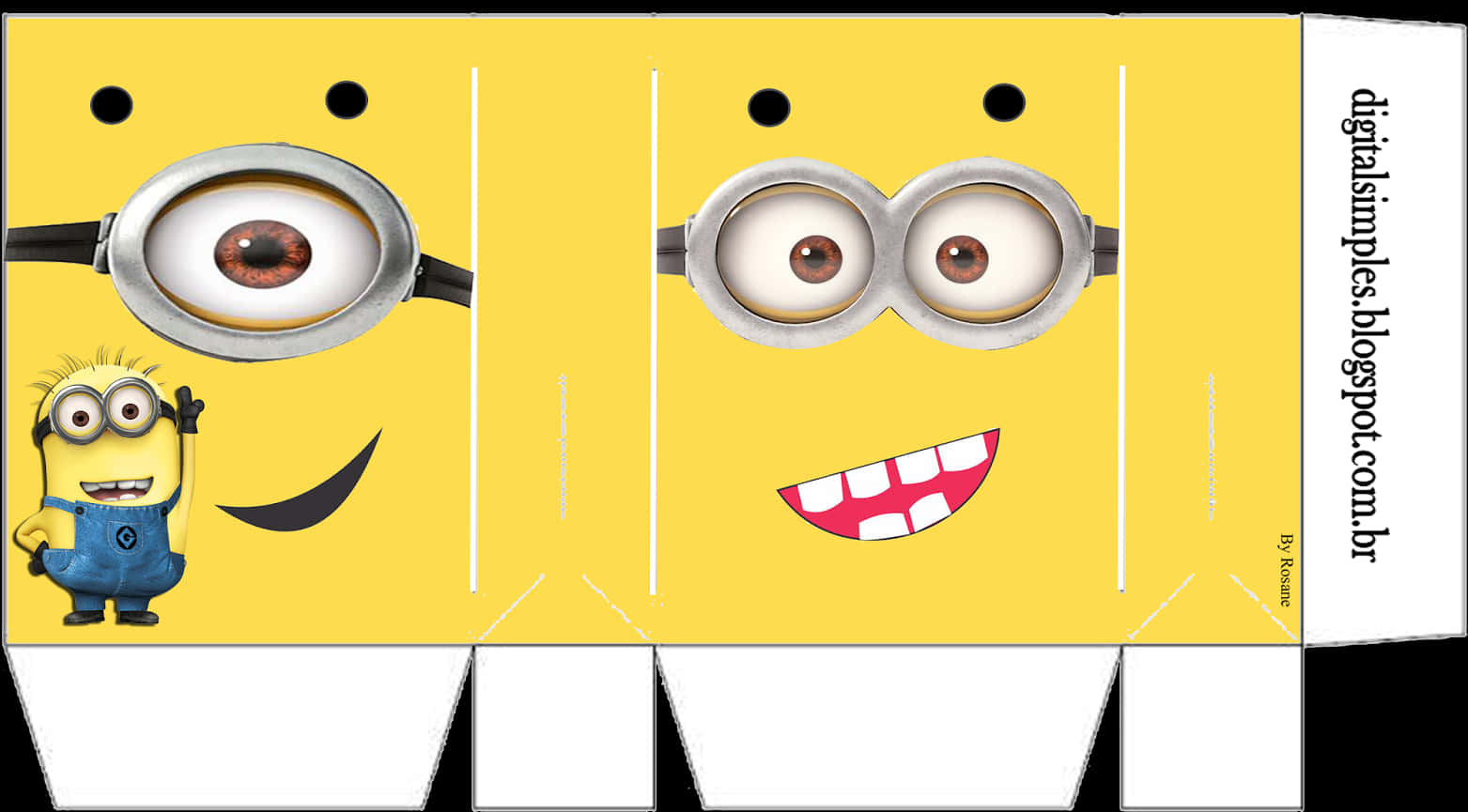 Minion Paper Craft Template