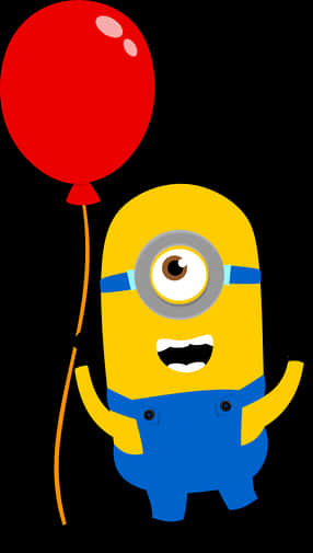 Minion With Red Balloon