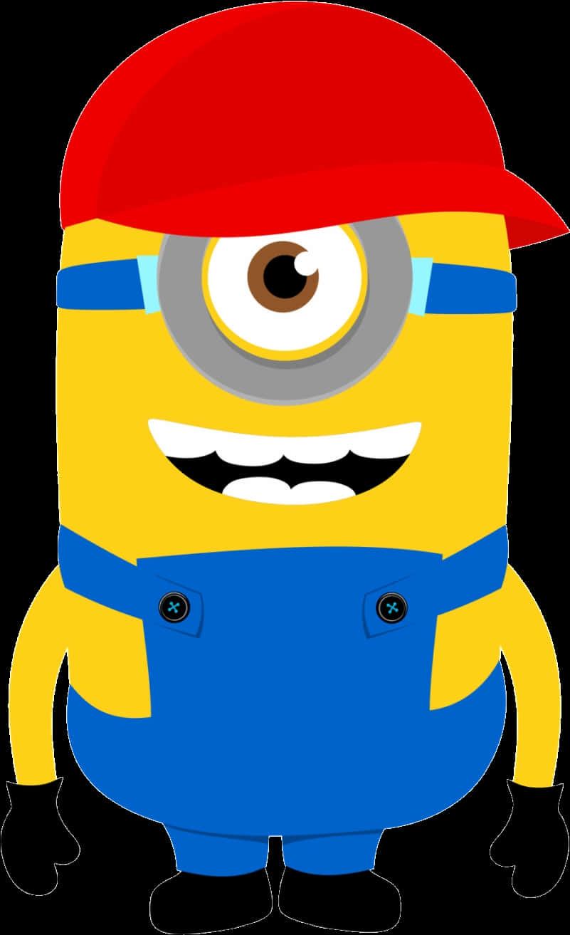Minion_with_ Red_ Cap_ Clipart