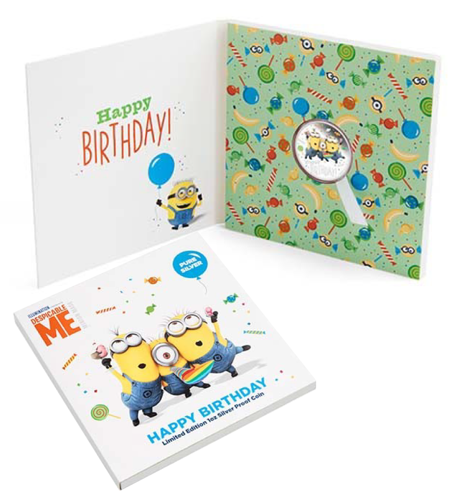 Minions Birthday Cardand Coin Set