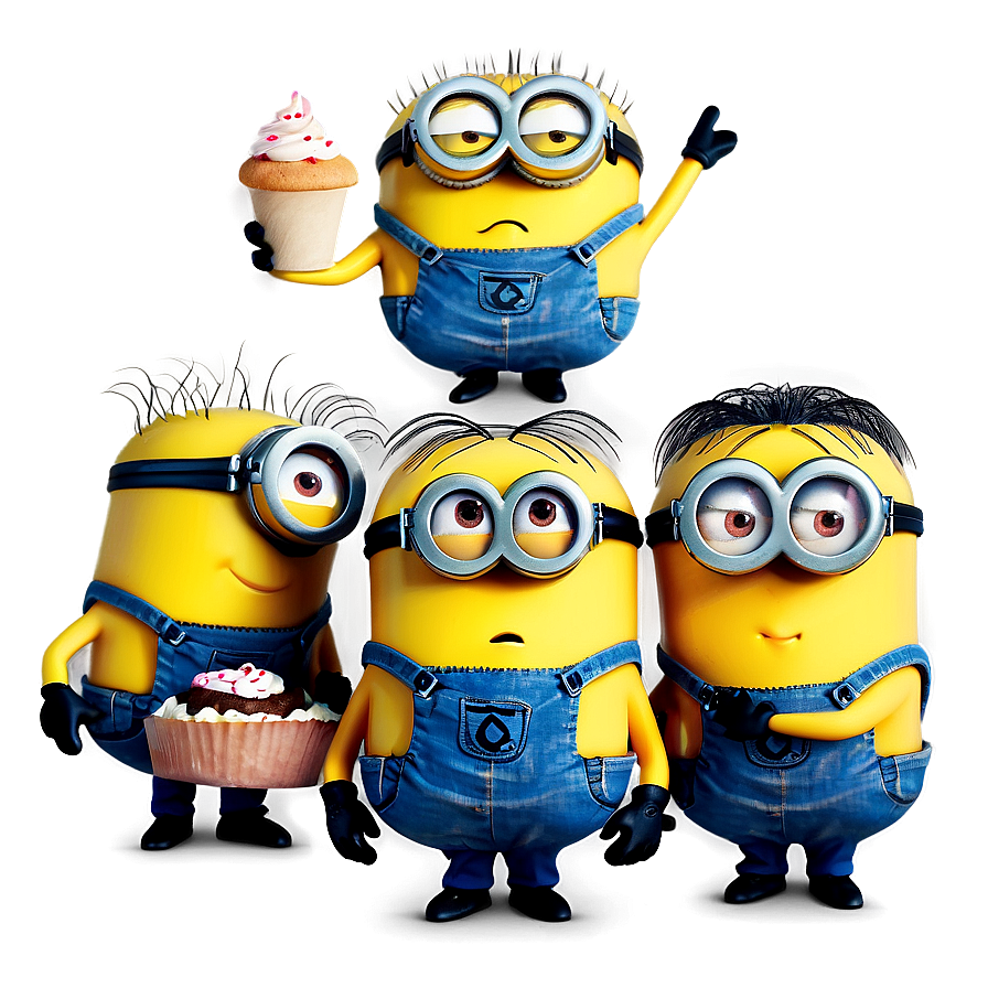 Minions With Cupcake Png Pxh19