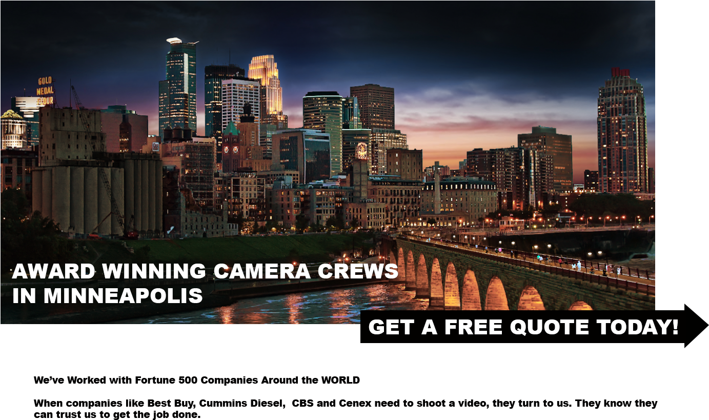 Minneapolis Skyline Camera Crew Advert