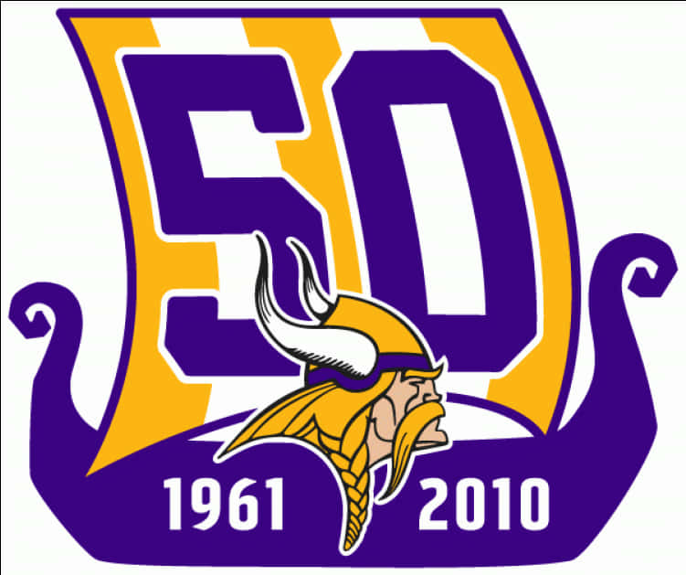 Minnesota Vikings50th Anniversary Logo