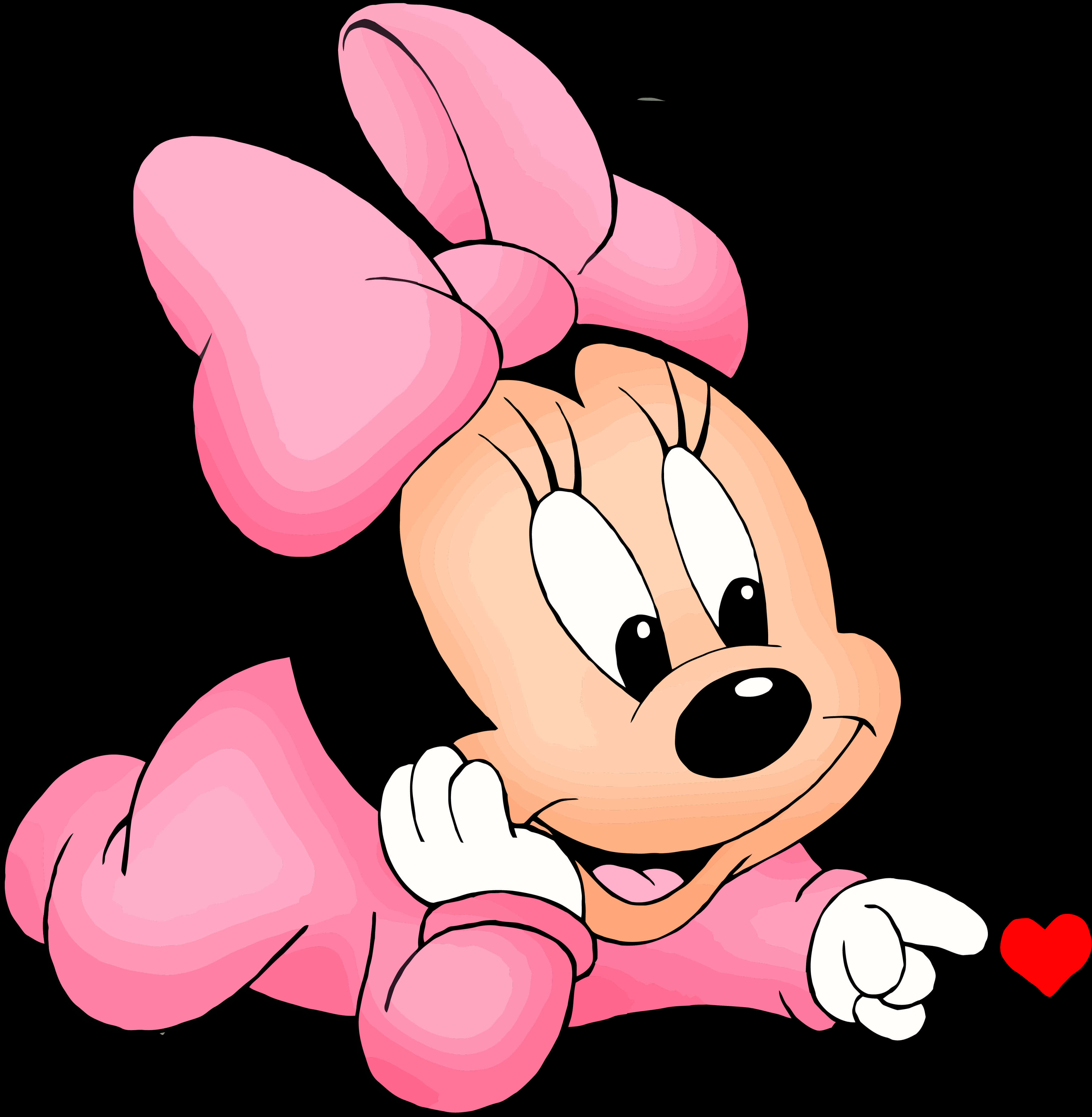 Minnie Mouse Heart Gesture