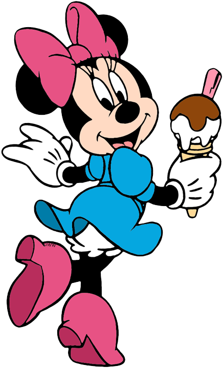 Minnie Mouse Holding Ice Cream