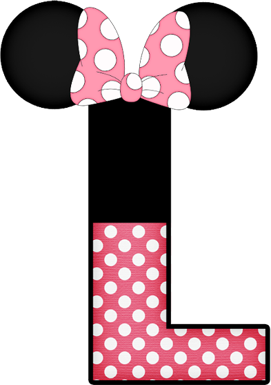 Minnie Mouse Inspired Letter L