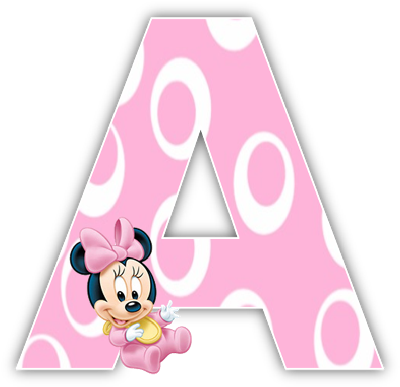 Minnie Mouse Pink Letter A