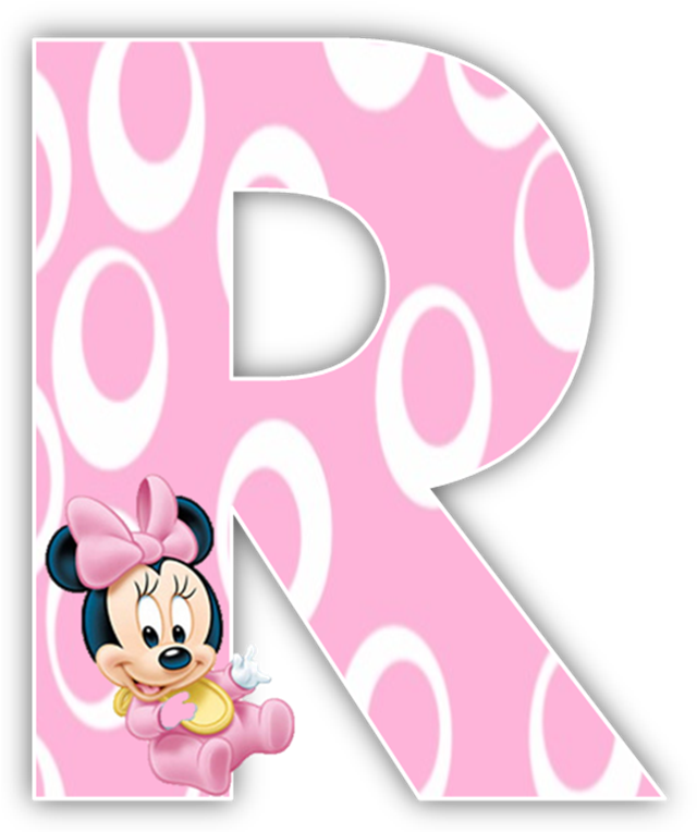 Minnie Mouse Pink Letter R