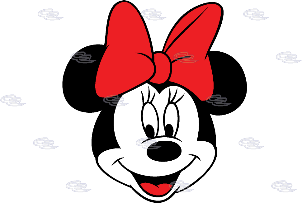 Minnie Mouse Red Bow Graphic