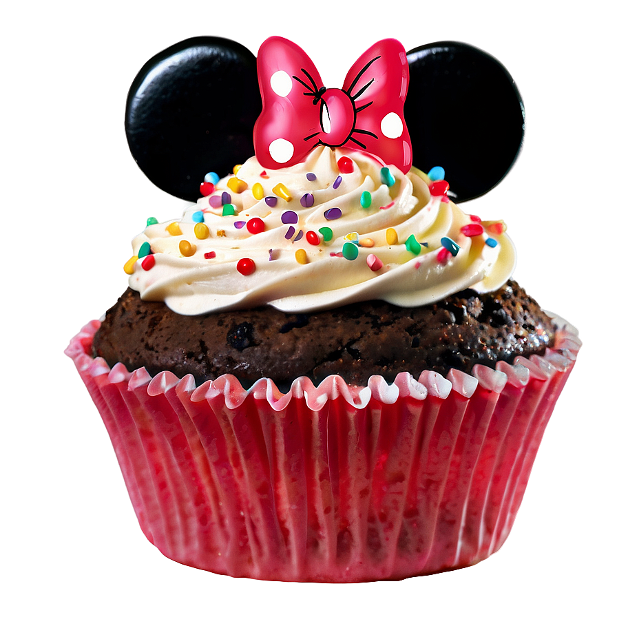 Minnie Mouse With Cupcake Png Cbj