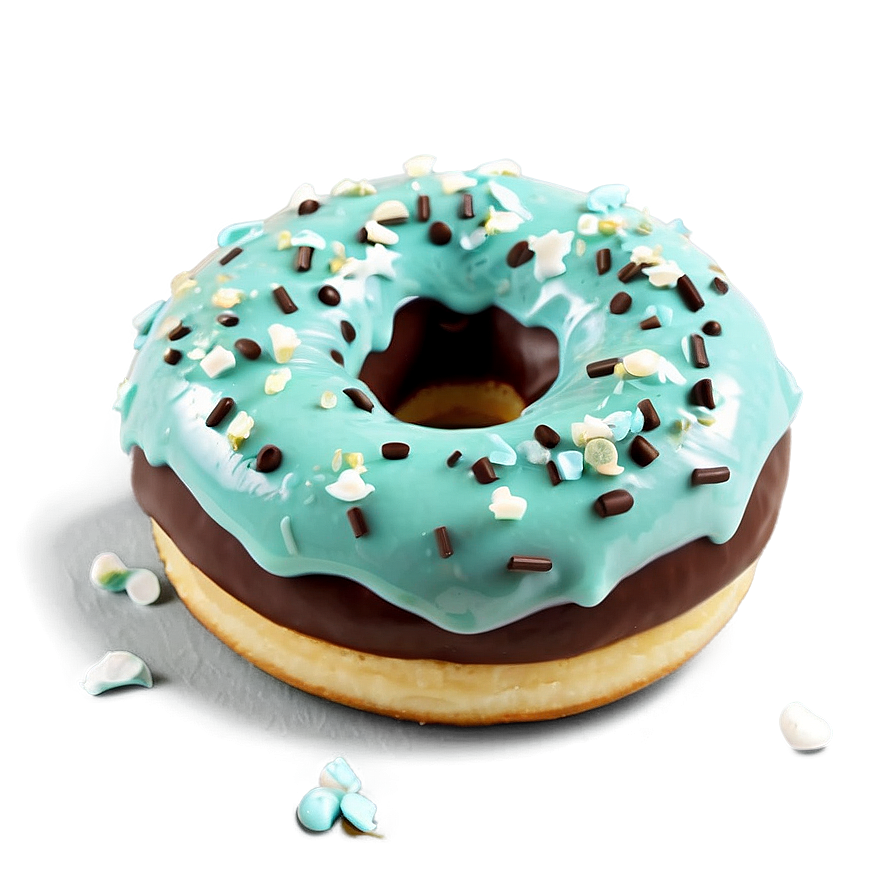 Mint Chocolate Chip Donut Png 29