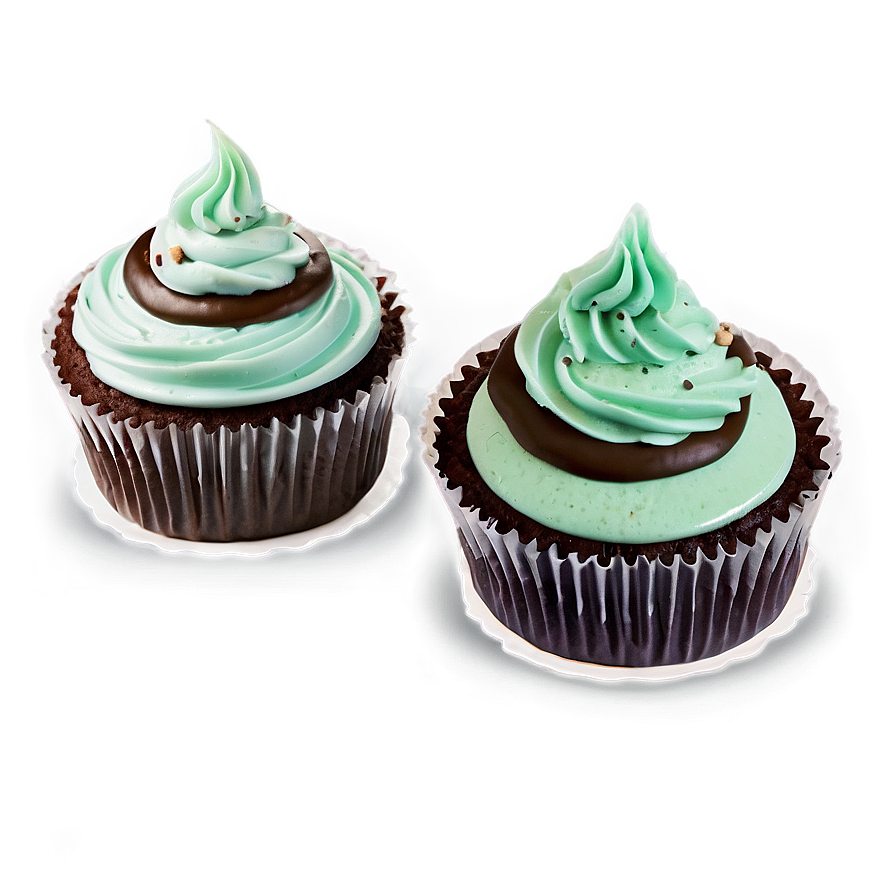 Mint Cupcakes Png Ahq