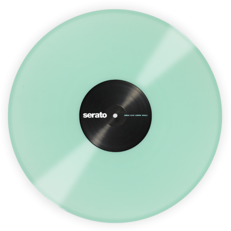 Mint Green Serato Vinyl Record