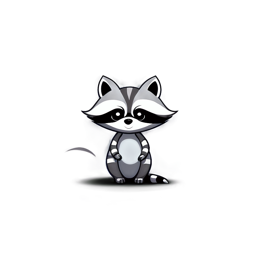 Mischievous Raccoon Art Png 41