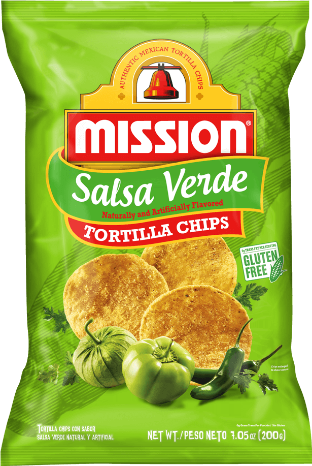 Mission Salsa Verde Tortilla Chips Package