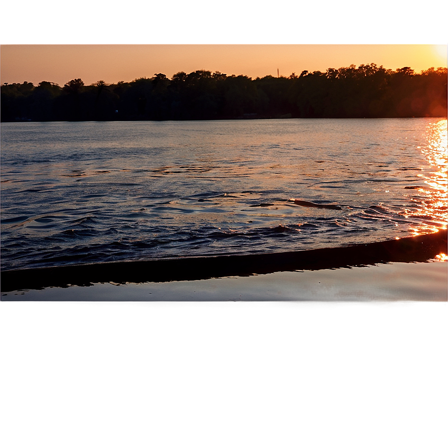 Mississippi River Sunset Png 06252024