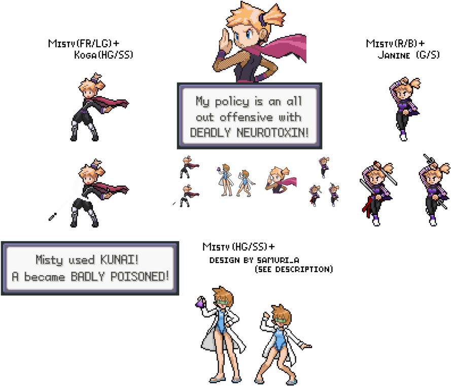 Misty Pokemon Ninja Sprites