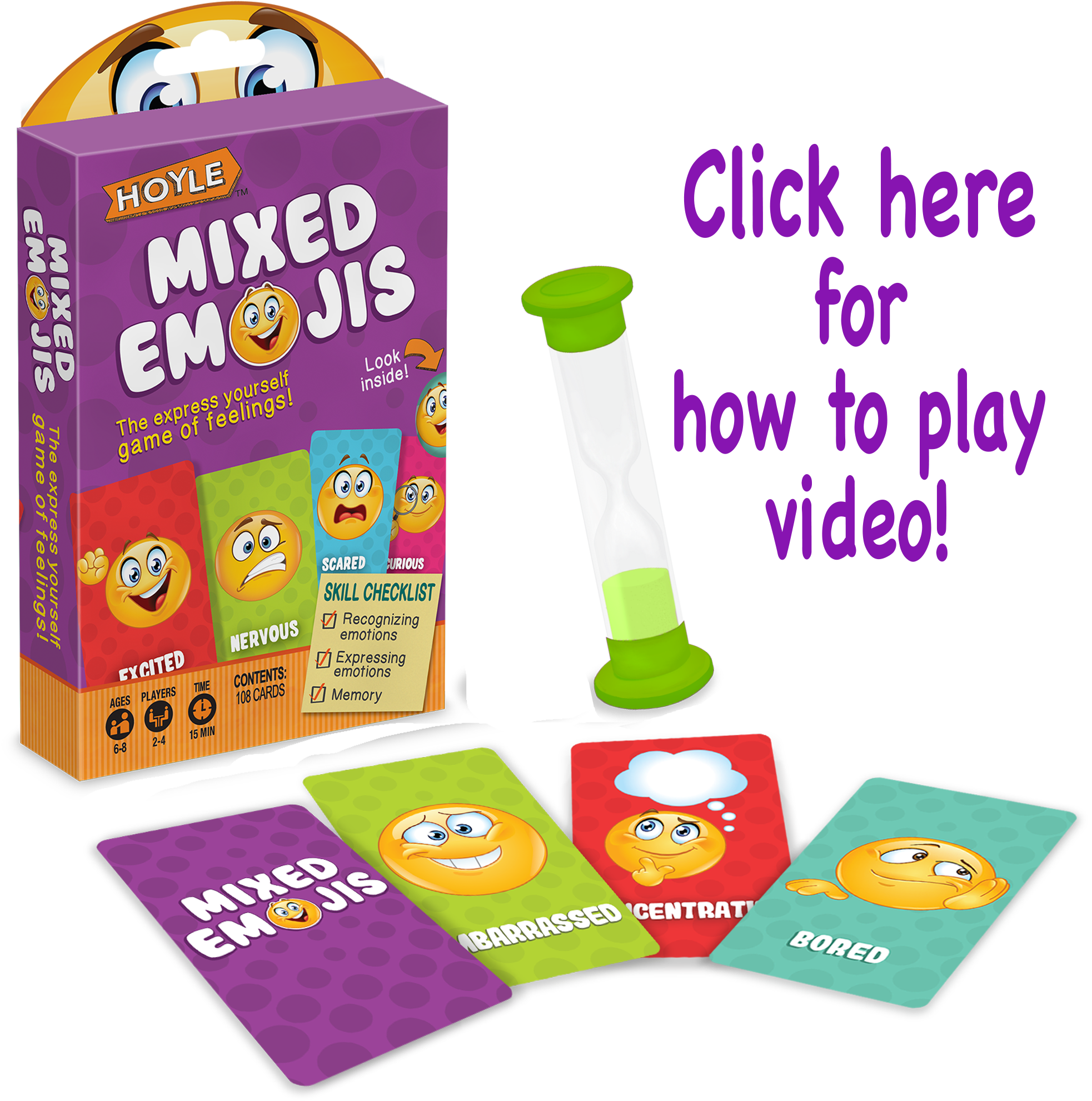 Mixed Emojis Board Game Excitement