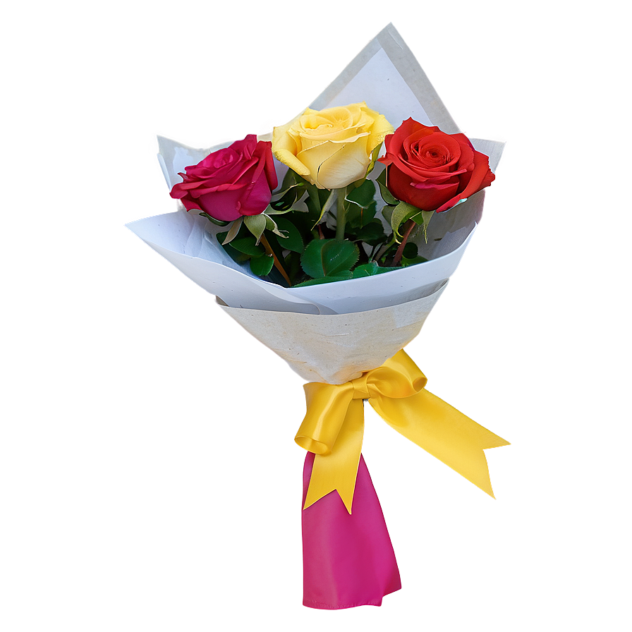 Mixed Roses Bouquet Png 19