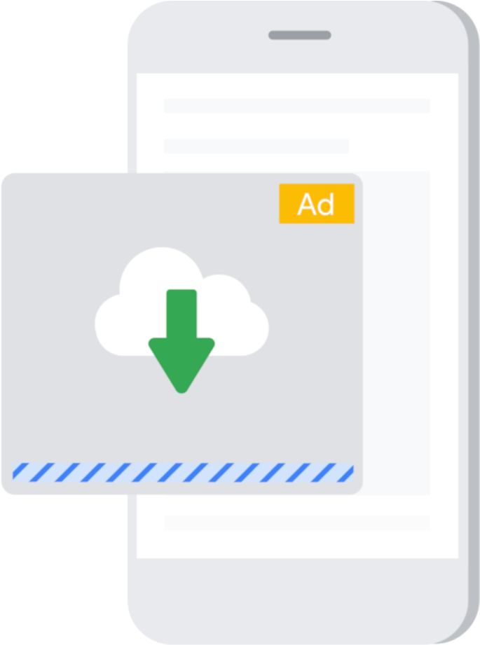 Mobile Ad Download Concept