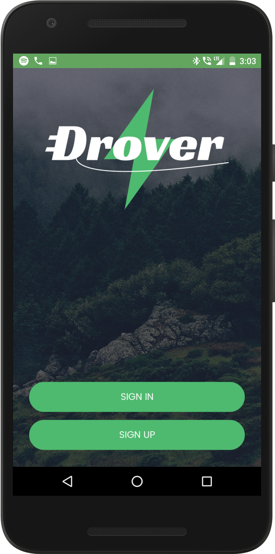 Mobile App Sign In Screen