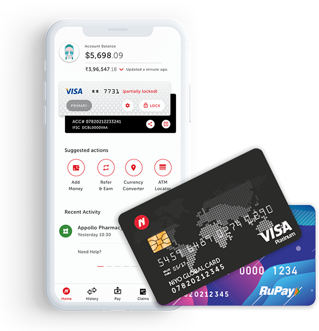 Mobile Banking Appand Debit Cards