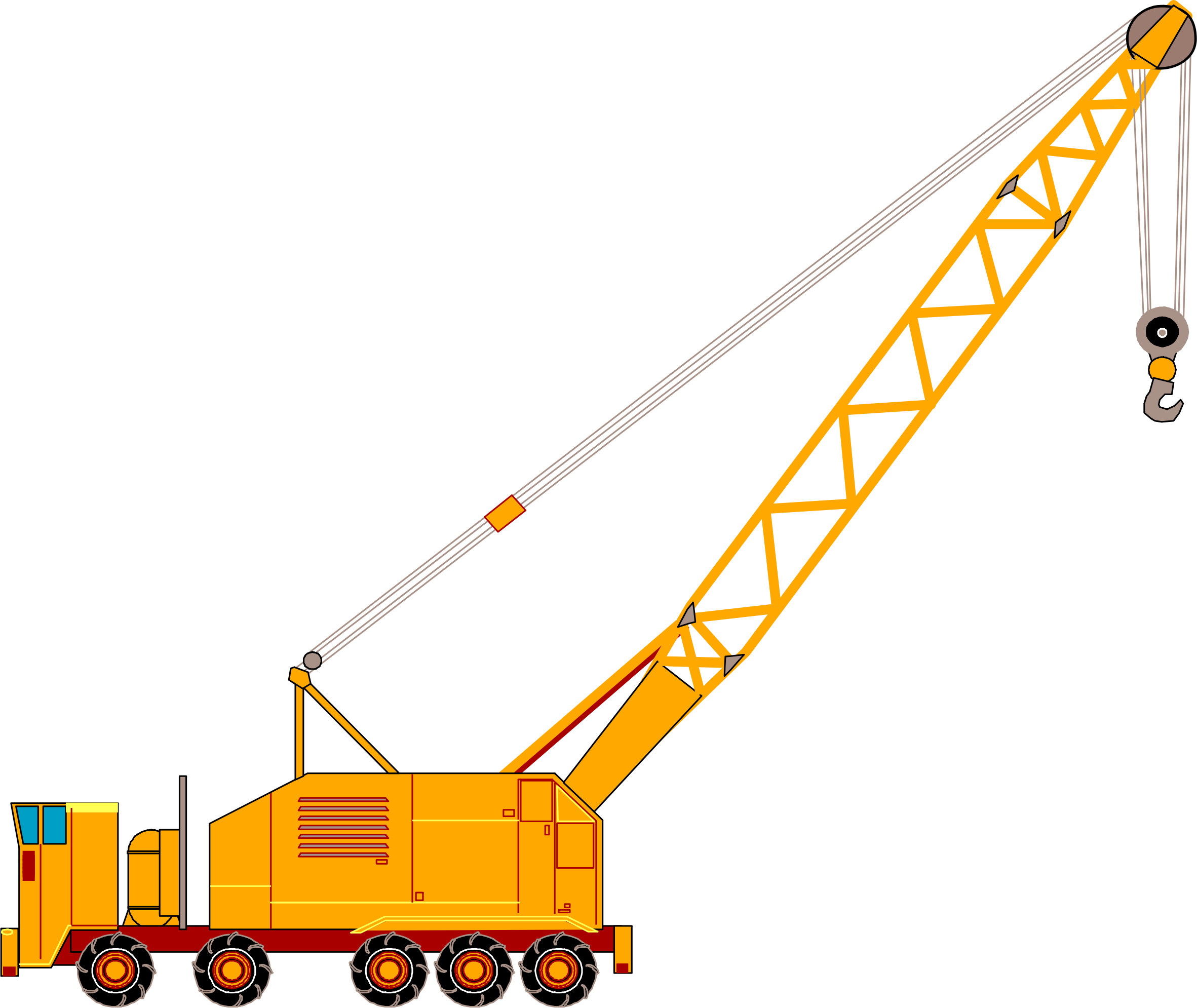 Mobile Crane Illustration