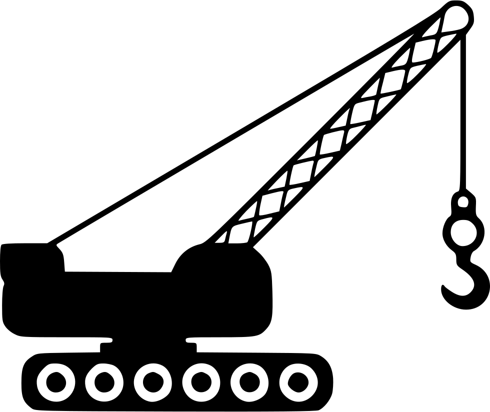 Mobile Crane Silhouette