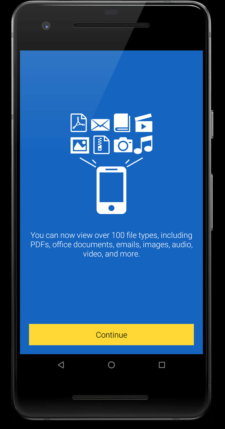 Mobile File Viewer App Screen