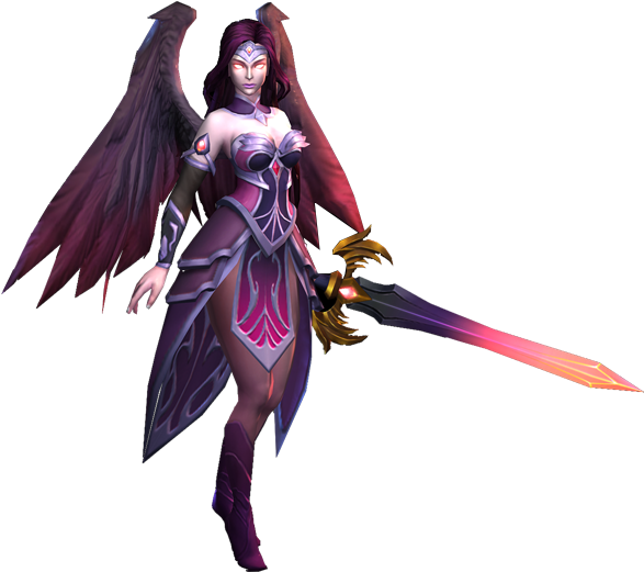 Mobile Legends Female Warriorwith Wingsand Sword