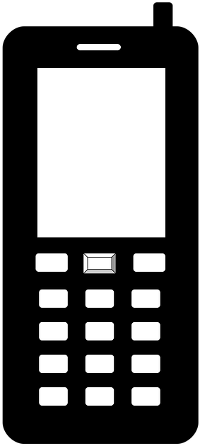 Mobile Phone Icon Blackand White