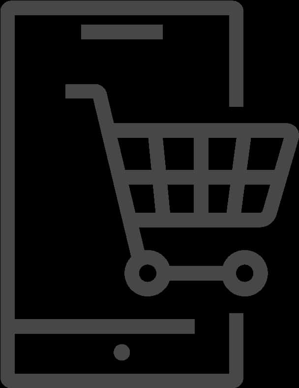 Mobile Shopping Cart Icon