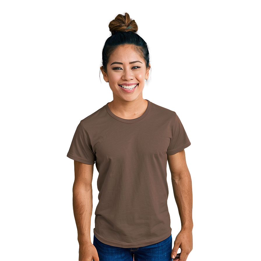 Mocha Brown Blank Shirt Png 21