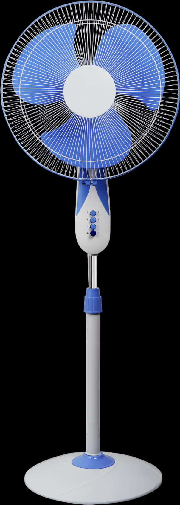 Modern Adjustable Standing Fan Isolated