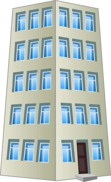 Modern Apartment Building Illustration