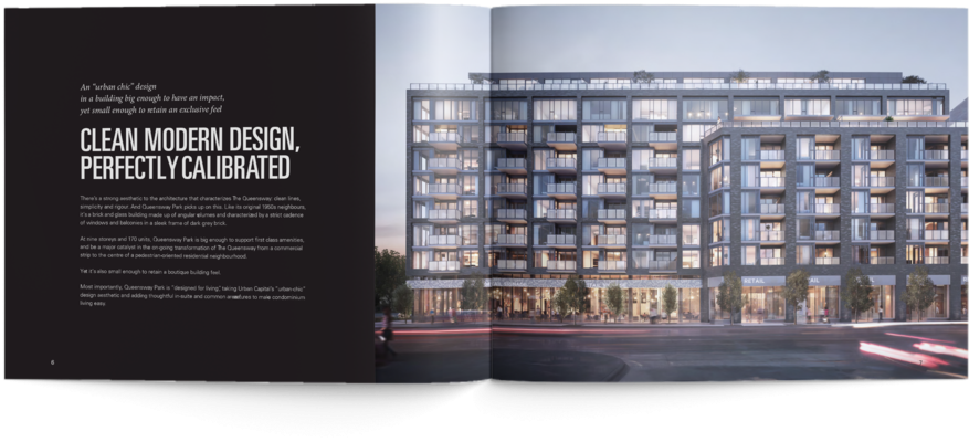 Modern Apartment Design Brochure Spread