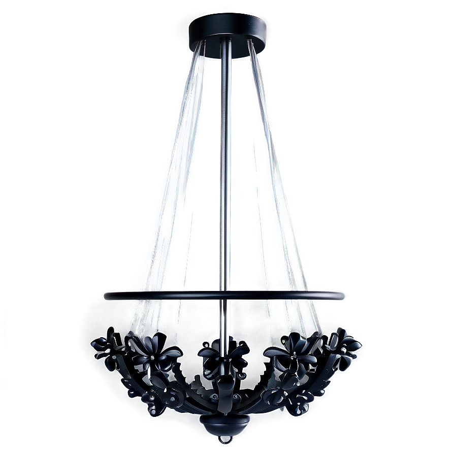 Modern Black Chandelier Png Rns